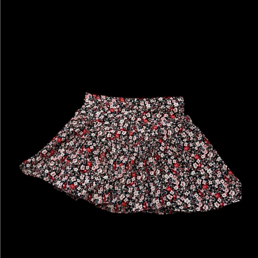 Zara Black Floral Skater Skirt - Picture 2 of 5